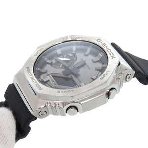 カシオ G-SHOCK GM-2100-1AJF SS 樹脂 グレー ブラック クオーツ 腕時計 Gショック 0794【中古】CASIO