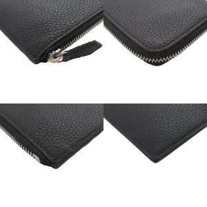 新品同様 ボナベンチュラ L字ジップ ロングウォレット BWAT14-BK レザー ブラック 長財布 黒 0932【中古】BONAVENTURA メンズ