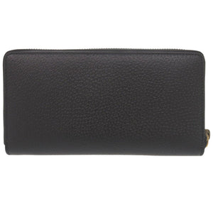 未使用 グッチ アニマリエ 523667 レザー ブラック ラウンドファスナー 長財布 黒 0966【中古】GUCCI