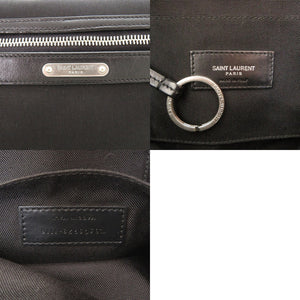 サンローランパリ CITY ボディバッグ PLB505973 ボディバッグ コットン ブラック ウエストバッグ 黒 0970【中古】SAINT LAURENT PARIS メンズ