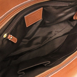 美品 コーチ ロゴ 11048 レザー ブラウン ハンドバッグ トートバッグ 茶 0993【中古】COACH