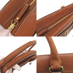美品 コーチ ロゴ 11048 レザー ブラウン ハンドバッグ トートバッグ 茶 0993【中古】COACH