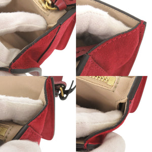 美品 クロエ ミリー レザー レッド チェーンショルダー ショルダーバッグ 赤 1031【中古】Chloe