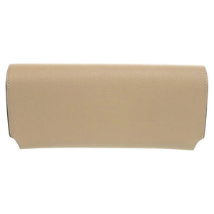 美品 セリーヌ ロゴ レザー ベージュ 眼鏡ケース メガネ入れ 1049【中古】CELINE