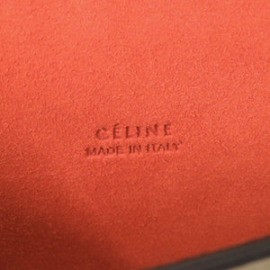 美品 セリーヌ ロゴ レザー ベージュ 眼鏡ケース メガネ入れ 1049【中古】CELINE