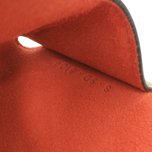 美品 セリーヌ ロゴ レザー ベージュ 眼鏡ケース メガネ入れ 1049【中古】CELINE