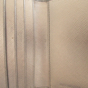 新品同様 プラダ 1M0523 サフィアーノレザー テスート シルバー グレー Wホック財布 財布 1051【中古】PRADA