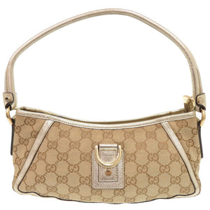 グッチ アビー GGキャンバス レザー 130939 ベージュ ゴールド ワンショルダー ショルダーバッグ 1059【中古】GUCCI