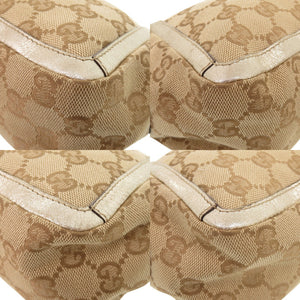 グッチ アビー GGキャンバス レザー 130939 ベージュ ゴールド ワンショルダー ショルダーバッグ 1059【中古】GUCCI
