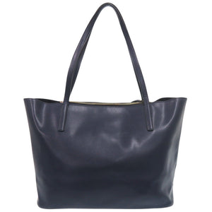 美品 サルヴァトーレフェラガモ ガンチーニ レザー ネイビー トートバッグ 1065【中古】Salvatore Ferragamo