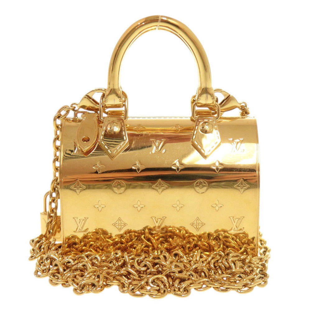 美品 ルイ ヴィトン マイクロ スピーディ ケース M00561 メタル ゴールド ネックレス アクセサリーLV 1070【中古】LOUIS VUITTON