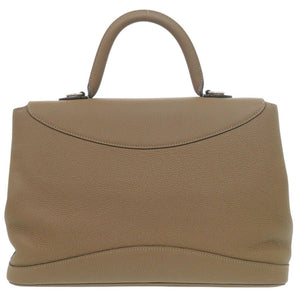 美品 モワナ ギャビー 2WAY レザー ブラウン ハンドバッグ 茶 1081【中古】MOYNAT