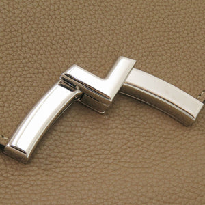 美品 モワナ ギャビー 2WAY レザー ブラウン ハンドバッグ 茶 1081【中古】MOYNAT