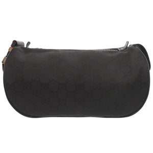 新品同様 グッチ GG柄 449182 ナイロン ブラック ウエストバッグ ボディバッグ 黒 1083【中古】GUCCI