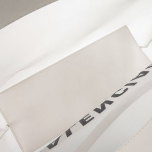 バレンシアガ デューティーフリー ミディアム 741602 レザー メッシュ ホワイト トートバッグ 白 1108【中古】BALENCIAGA