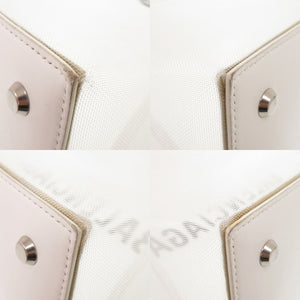 バレンシアガ デューティーフリー ミディアム 741602 レザー メッシュ ホワイト トートバッグ 白 1108【中古】BALENCIAGA