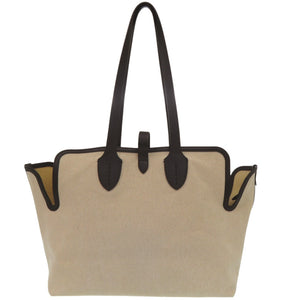 バーバリー ソフトキャンバス ロゴ ホースフェリー 8031318 トートバッグ コットンキャンバス ベージュ 1137【中古】BURBERRY
