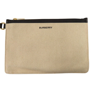 バーバリー ソフトキャンバス ロゴ ホースフェリー 8031318 トートバッグ コットンキャンバス ベージュ 1137【中古】BURBERRY
