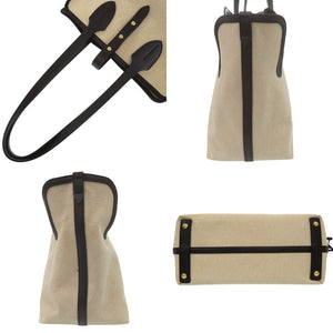 バーバリー ソフトキャンバス ロゴ ホースフェリー 8031318 トートバッグ コットンキャンバス ベージュ 1137【中古】BURBERRY