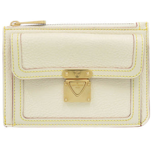 美品 ルイ ヴィトン アンセパラーブル スハリ M91937 レザー ホワイト コインケース 財布 白 LV 1168【中古】LOUIS VUITTON