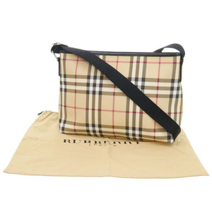 バーバリー ノバチェック PVC ベージュ ショルダーバッグ 1186【中古】BURBERRY