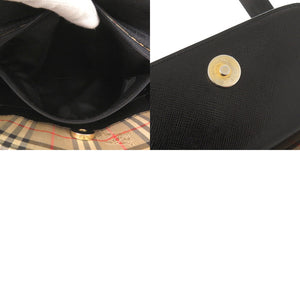 美品 バーバリー ノバチェック シャドーホース ナイロンキャンバス ベージュ ブラック トートバッグ 1187【中古】BURBERRY
