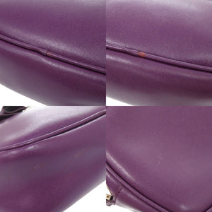 美品 サルヴァトーレフェラガモ ヴァラリボン レザー パープル ショルダーバッグ 1188【中古】Salvatore Ferragamo