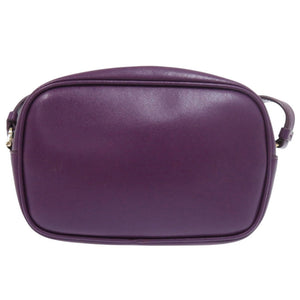 美品 サルヴァトーレフェラガモ ヴァラリボン レザー パープル ショルダーバッグ 1188【中古】Salvatore Ferragamo