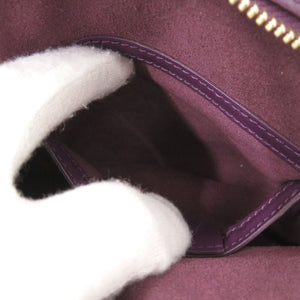 美品 サルヴァトーレフェラガモ ヴァラリボン レザー パープル ショルダーバッグ 1188【中古】Salvatore Ferragamo