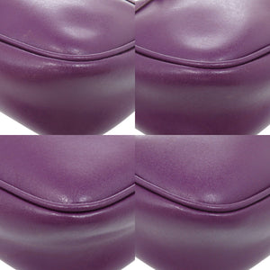 美品 サルヴァトーレフェラガモ ヴァラリボン レザー パープル ショルダーバッグ 1188【中古】Salvatore Ferragamo