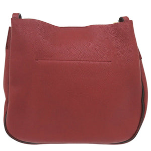 美品 サルヴァトーレフェラガモ ガンチーニ レザー レッド ショルダーバッグ 赤 1190【中古】Salvatore Ferragamo