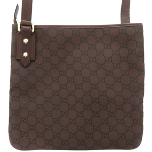 美品 グッチ 257246 GGスプリーム ブラウン ショルダーバッグ 茶 1222 【中古】GUCCI