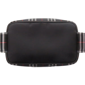 バーバリー チェック柄 PVC ブラック ボディバッグ 黒 1228【中古】BURBERRY メンズ