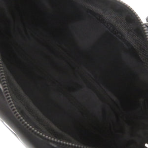 バーバリー チェック柄 PVC ブラック ボディバッグ 黒 1228【中古】BURBERRY メンズ