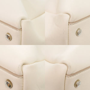 美品 トッズ 2WAY レザー アイボリー ハンドバッグ 1239【中古】TOD’S