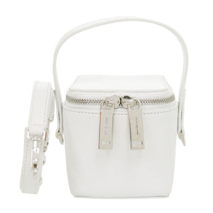 美品 サルヴァトーレフェラガモ 2WAY バニティバッグ レザー ホワイト ハンドバッグ 白 1259【中古】Salvatore Ferragamo