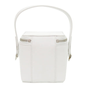 美品 サルヴァトーレフェラガモ 2WAY バニティバッグ レザー ホワイト ハンドバッグ 白 1259【中古】Salvatore Ferragamo