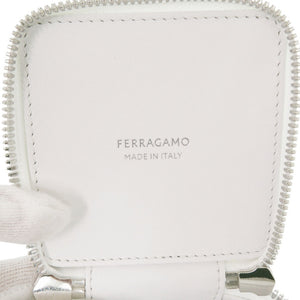 美品 サルヴァトーレフェラガモ 2WAY バニティバッグ レザー ホワイト ハンドバッグ 白 1259【中古】Salvatore Ferragamo