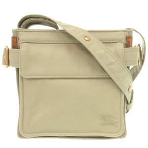 新品同様 バーバリー ミニトレンチトート キャンバス カーキ ショルダーバッグ 1302【中古】BURBERRY