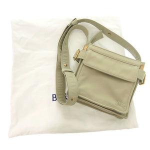 新品同様 バーバリー ミニトレンチトート キャンバス カーキ ショルダーバッグ 1302【中古】BURBERRY