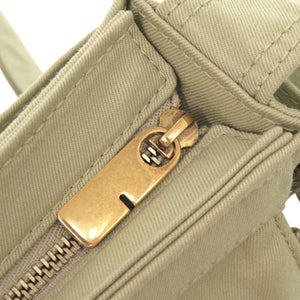 新品同様 バーバリー ミニトレンチトート キャンバス カーキ ショルダーバッグ 1302【中古】BURBERRY