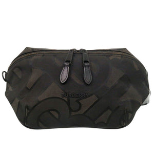 バーバリー TB ロゴ 8043707 ポリエステル ブラック ボディバッグ 黒 1320【中古】BURBERRY