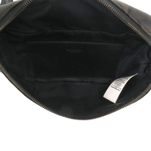 バーバリー TB ロゴ 8043707 ポリエステル ブラック ボディバッグ 黒 1320【中古】BURBERRY