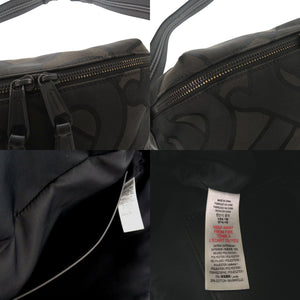バーバリー TB ロゴ 8043707 ポリエステル ブラック ボディバッグ 黒 1320【中古】BURBERRY