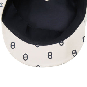 新品同様 エルメス シェーヌダンクル コットン ホワイト 帽子 キャスケット 白 1346【中古】HERMES