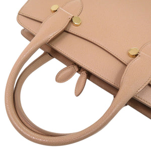 サルヴァトーレフェラガモ Today Leather Satchel ハンドバッグ 2WAY ショルダーバッグ レザー ベージュ 1359【中古】Salvatore Ferragamo
