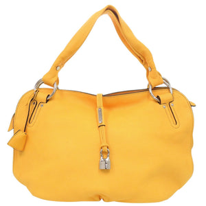セリーヌ ビタースウィート 162863 レザー イエロー ハンドバッグ 1365【中古】CELINE