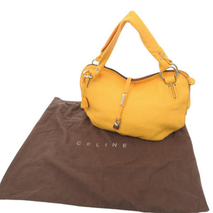 セリーヌ ビタースウィート 162863 レザー イエロー ハンドバッグ 1365【中古】CELINE