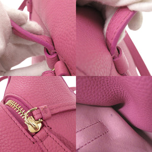美品 サルヴァトーレフェラガモ ガンチーニ レザー ピンク 2WAY ハンドバッグ ショルダーバッグ 1368【中古】Salvatore Ferragamo