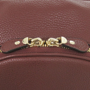 美品 サルヴァトーレフェラガモ ガンチーニ レザー ボルドー リュック デイパック 1380【中古】Salvatore Ferragamo